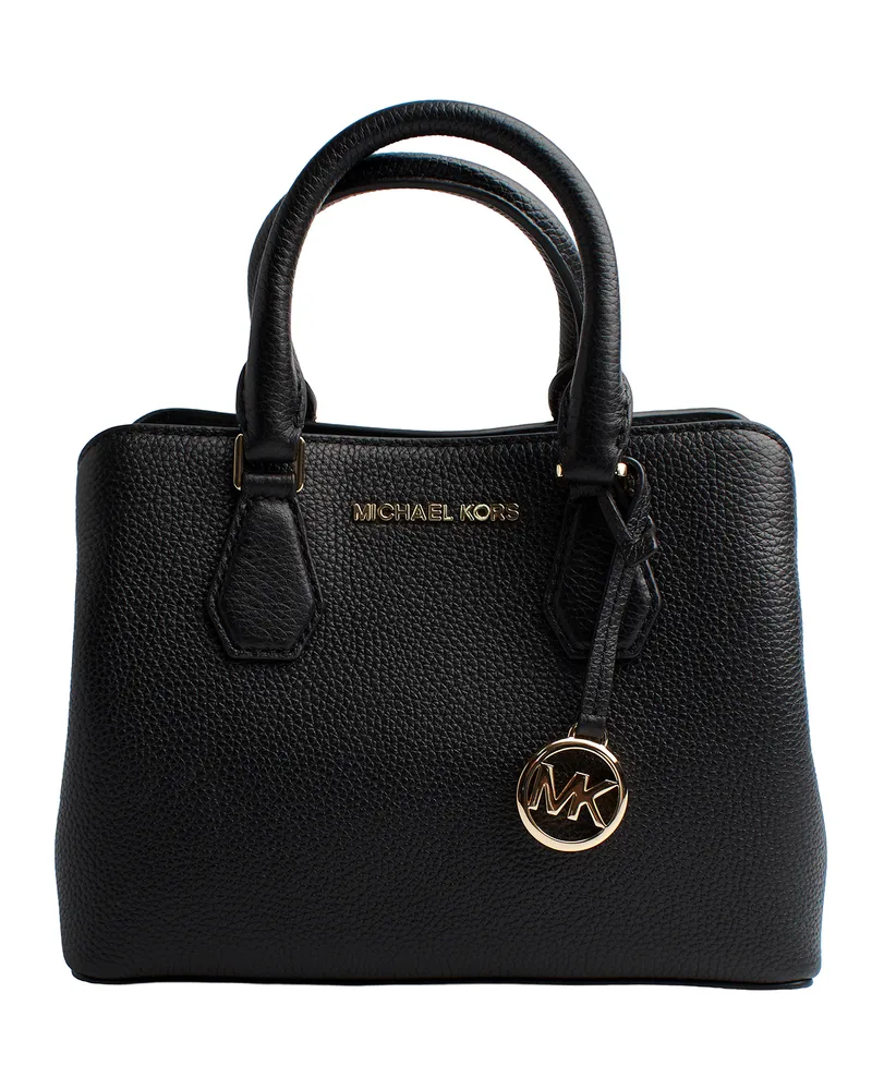 Michael Kors Camille 30T0GCAS1L Leder Schulranzen für Frauen Schwarz