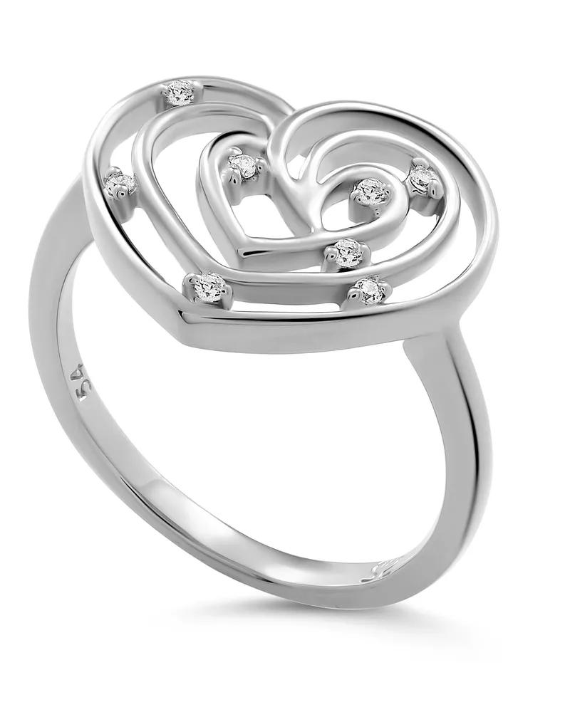 Orphelia Euphoria' Damen-Ring aus 925er Sterlingsilber – Silber ZR-7522 Silber