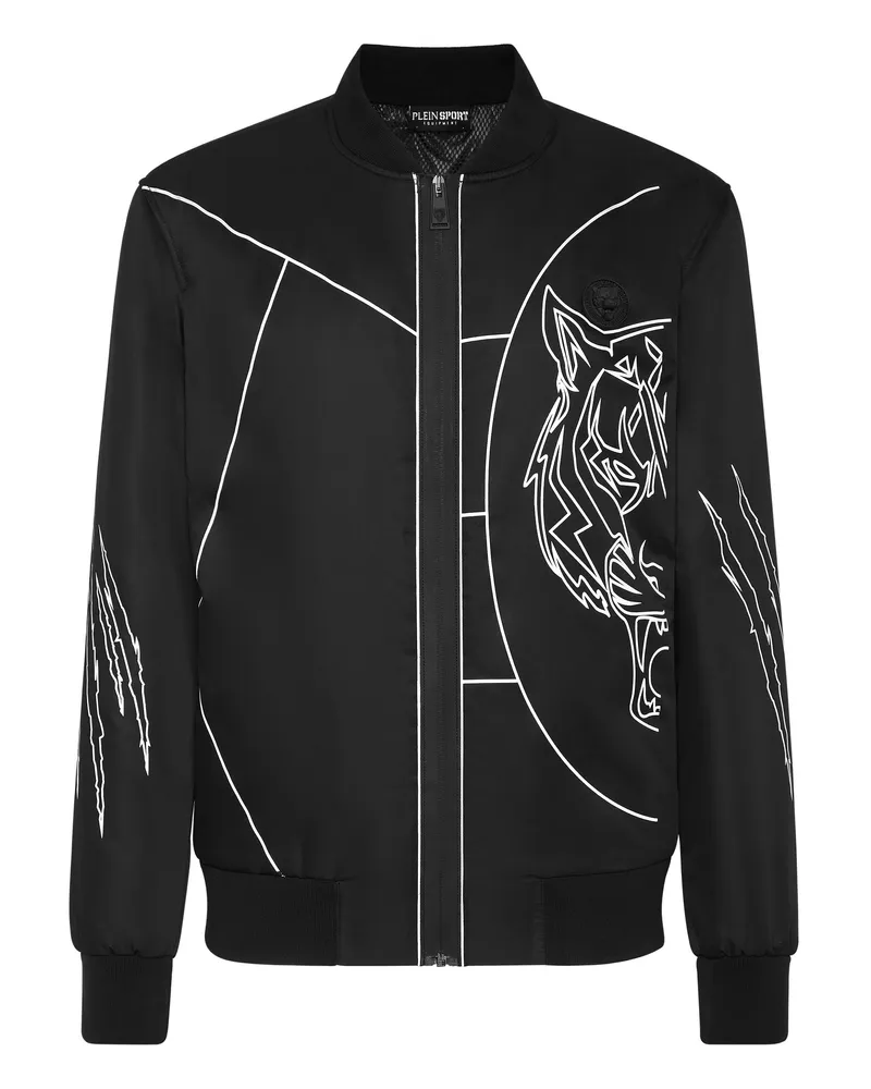Philipp Plein Bomberjacke Tiger Schwarz