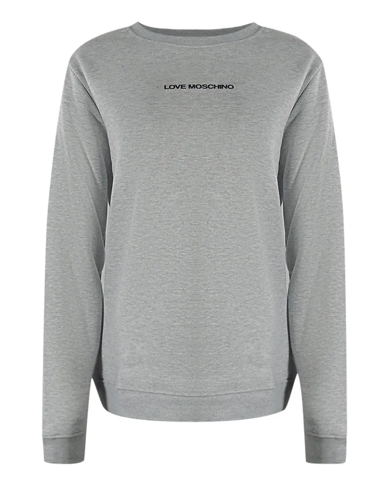 Moschino Sweatshirt mit kleinem Logo - Grau Grau
