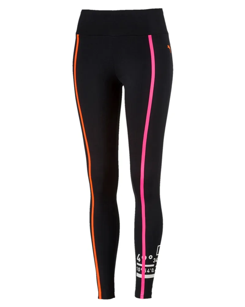 Puma Chase Womens Leggings lässig laufen enge schwarze 577710 01 Schwarz