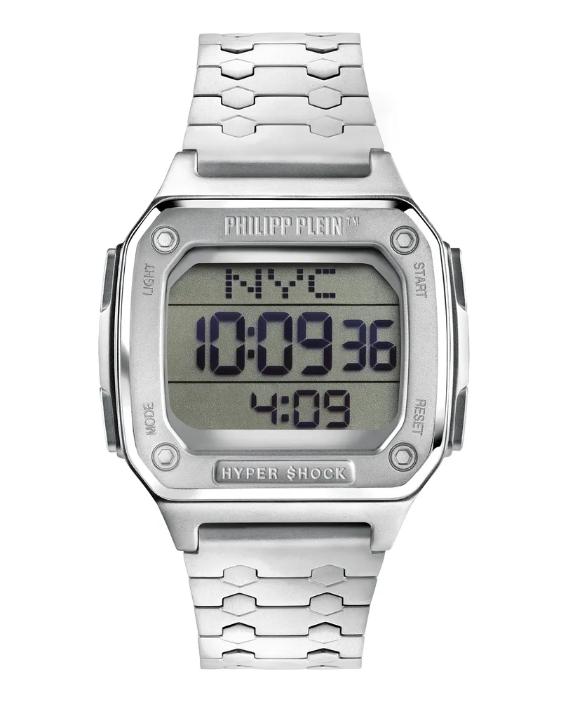 Philipp Plein Hyper $hock Silber Unisex Armbanduhr PWHAA0521 Silber