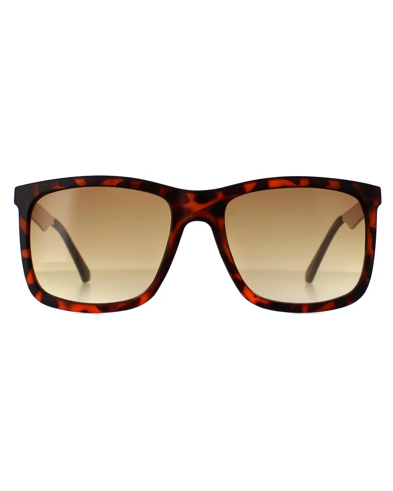 Guess Rectangle Herren Dunkel Havanna Braun Gradient GF0171 Braun