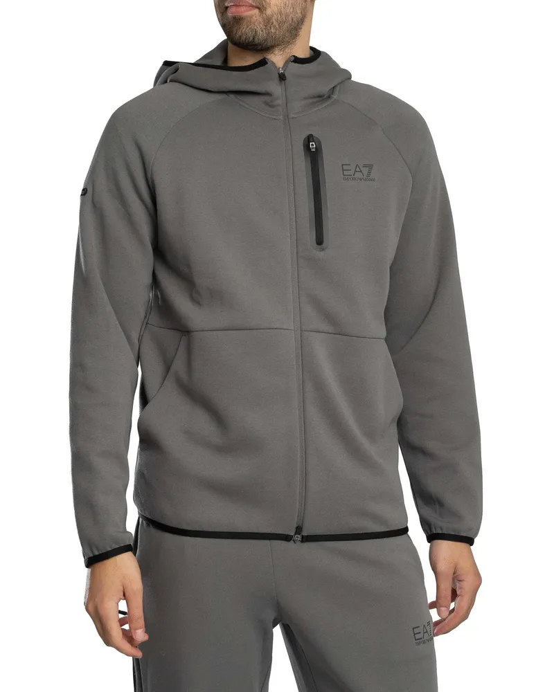 EA7 Dynamic Athlete Zip Hoodie, Grau Grau
