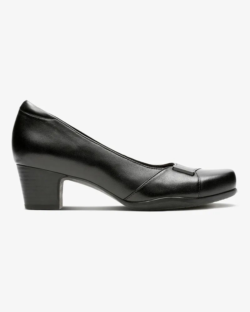 Clarks Rosalyn Belle Lederschuhe - Schwarz Schwarz