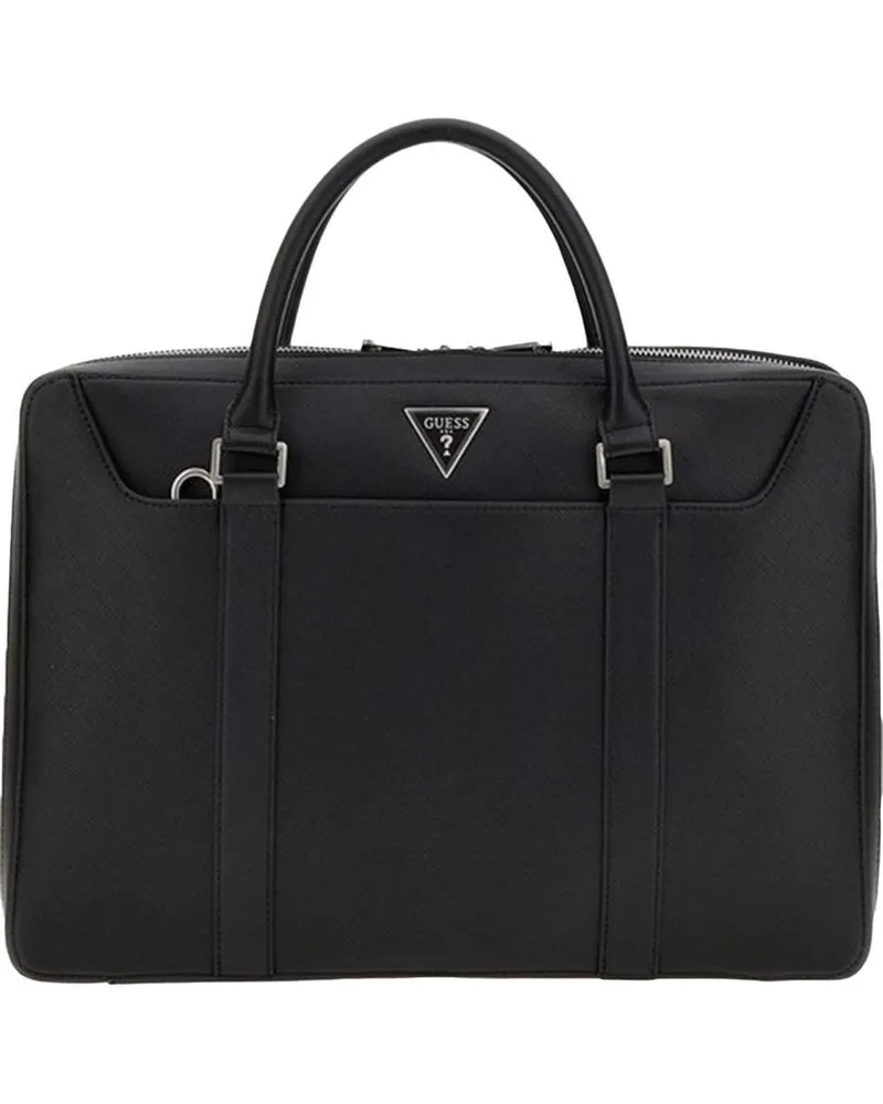 Guess Herren Laptop Umhängetasche multi Schwarz