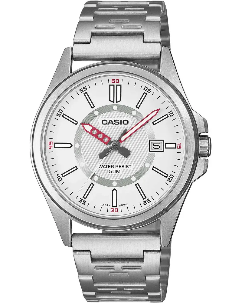 Casio Casio Collection Herren Silberne Uhr MTP-E700D-7EVEF Silber