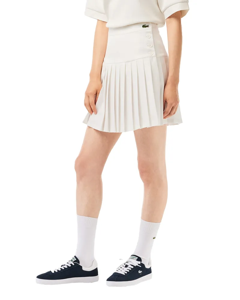 Lacoste Rock für Damen, Jerseyware, Tennis (Weiß Weiß