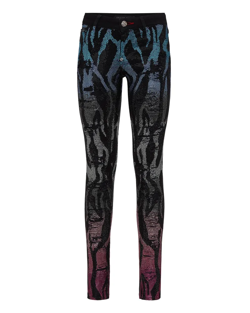 Philipp Plein Jeggings Schwarz