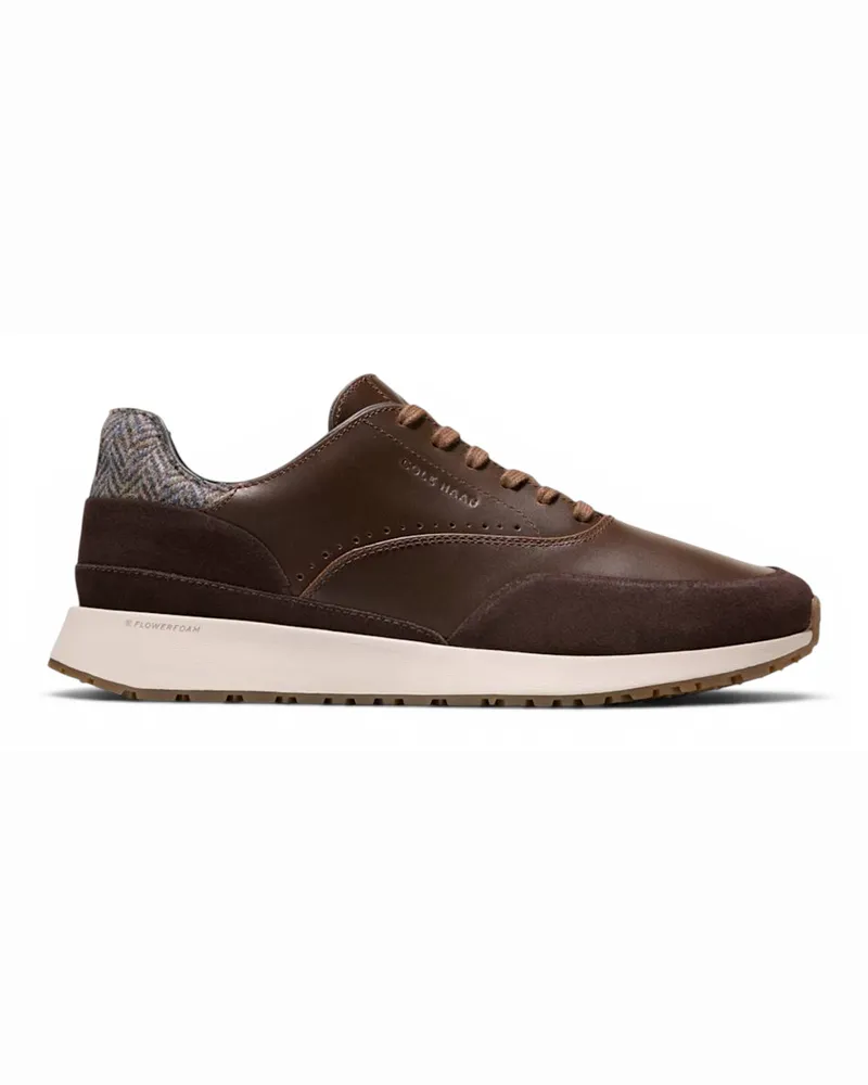 COLE HAAN Herren GrandPro Luxe Mile Trainer Braune Lederschuhe - C44519 Dunkelbraun