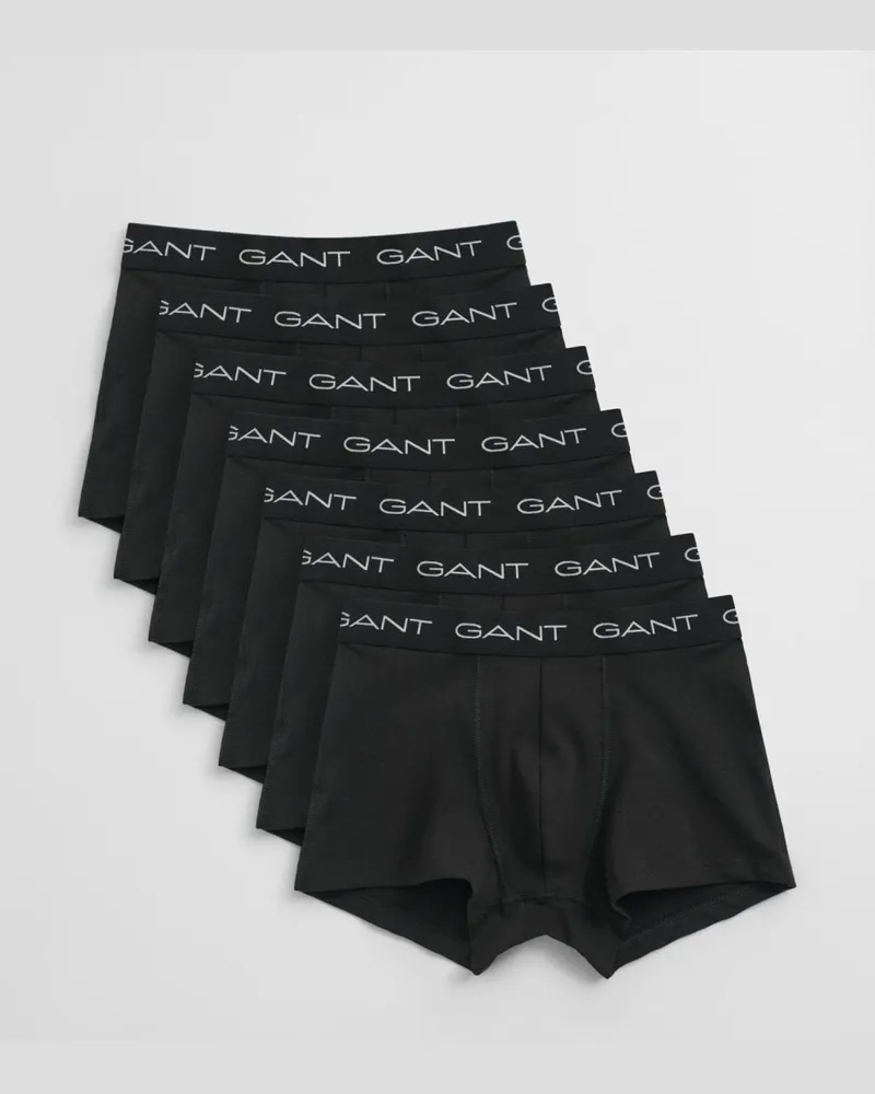 Gant Herren-Boxershorts, 7er-Pack Schwarz