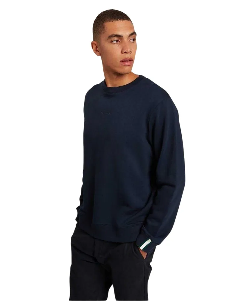 Ted Baker Sweatshirt für Herren, Rundhalsausschnitt (Marine Marineblau