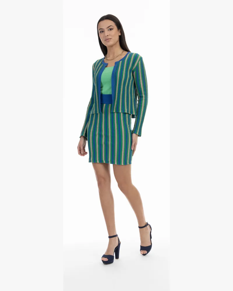 FAINA Minijupe en tricot Blau