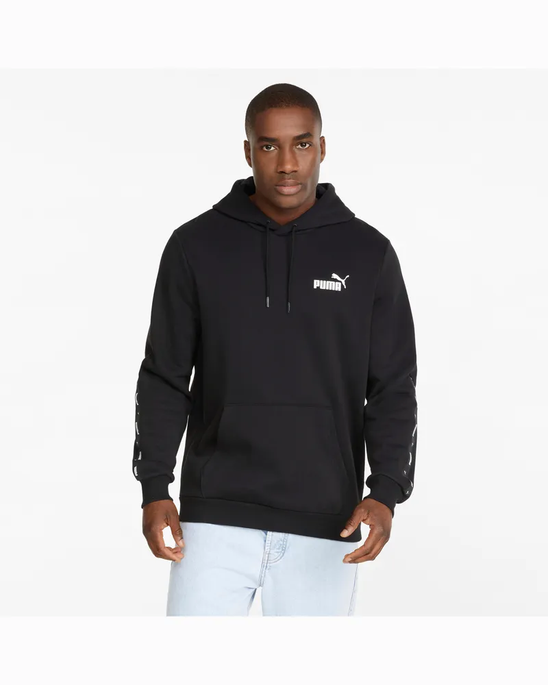 Puma Herren Essentials+ Tape Hoodie Schwarz
