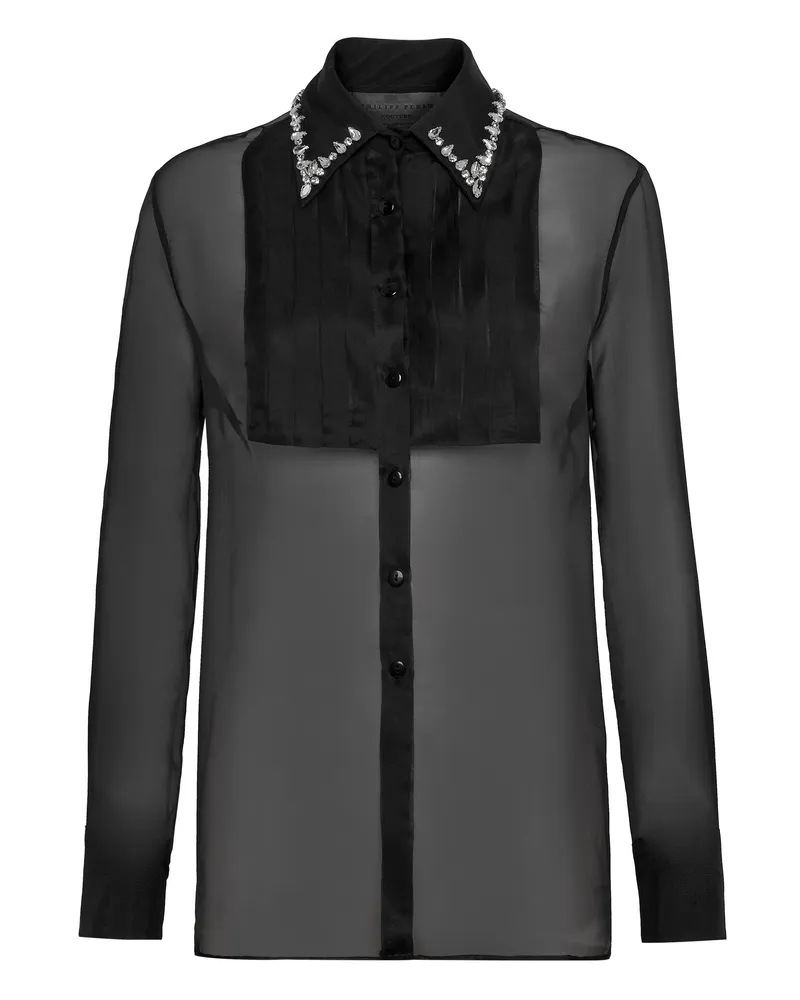 Philipp Plein Hemdbluse - Schwarz Schwarz
