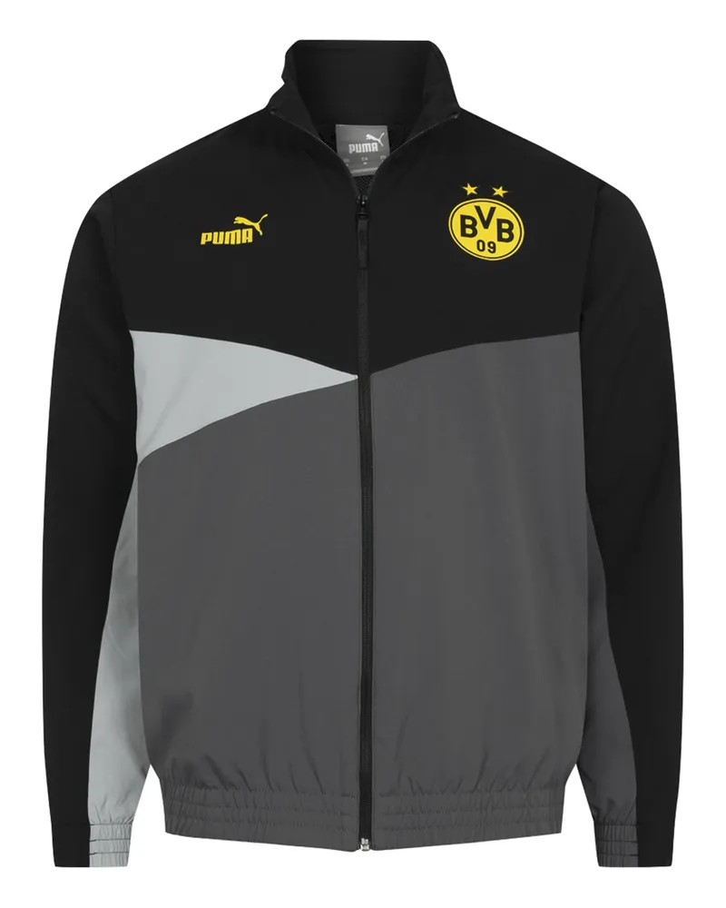 Puma Borussia Dortmund BVB 09 Herren Graue Jacke Grau