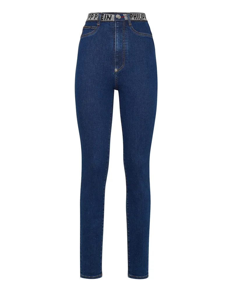 Philipp Plein Jeggings Blau