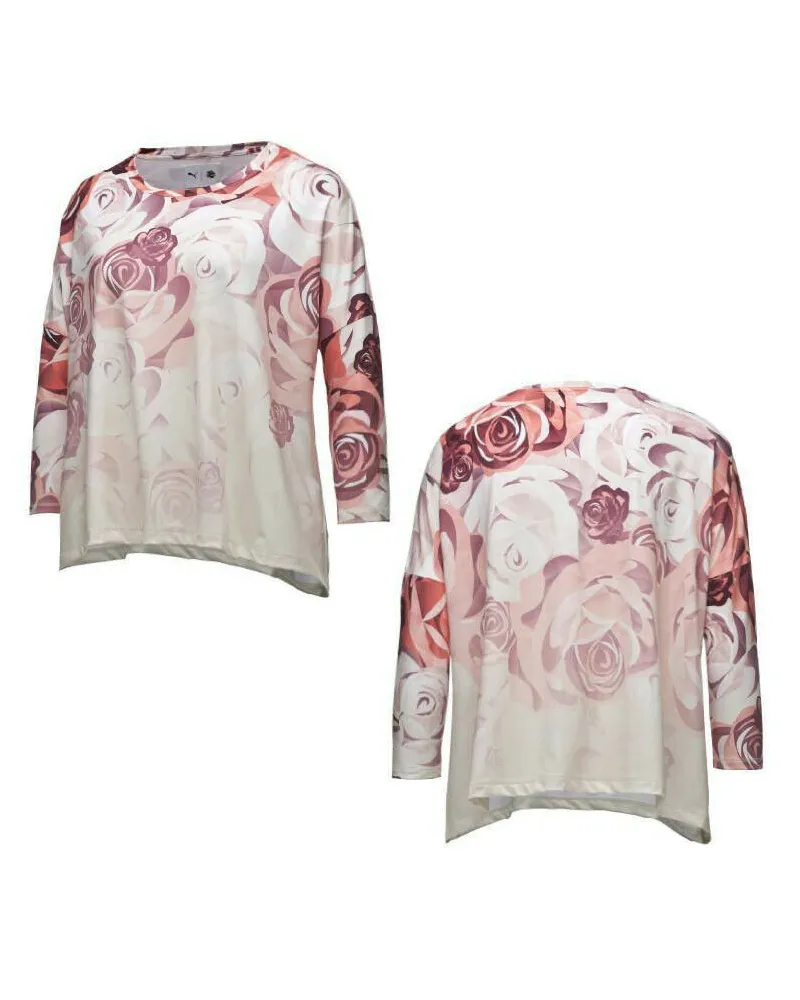 Puma x Careaux Langarmed Womens Top T-Shirt T-Shirt Floral 571722 03 A7B Mehrfarbig