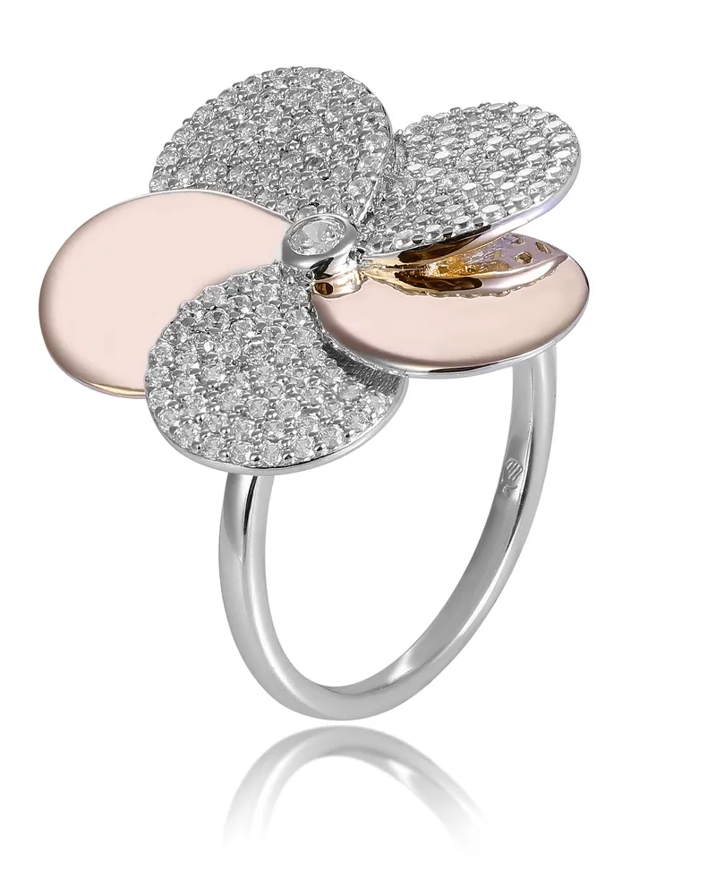 Orphelia Damen-Ring Sterling-Silber 925 – Silber/Rosé ZR-7452 Silber