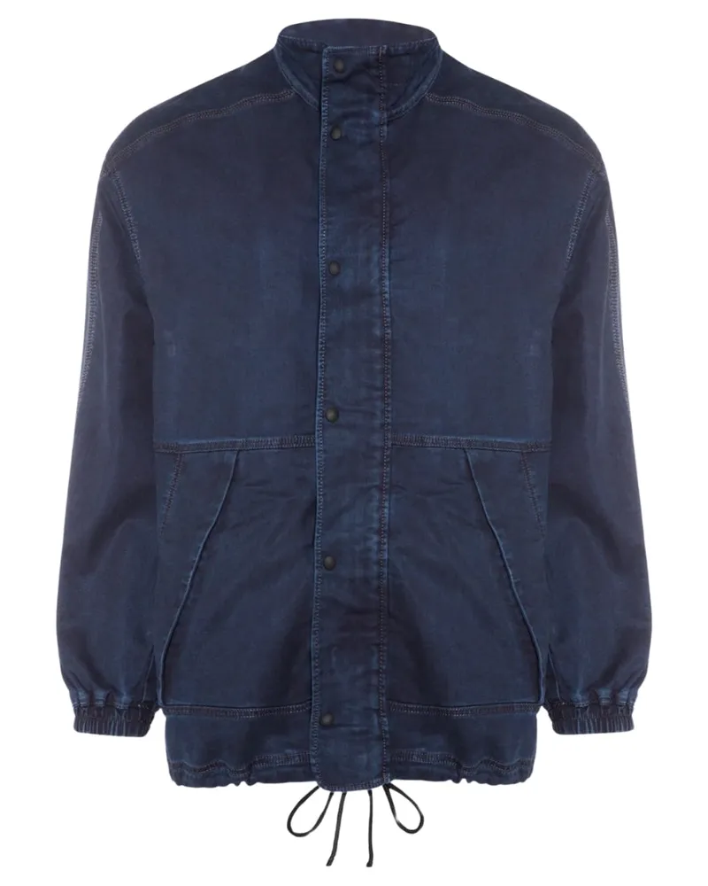 Diesel Einfarbige Jogg Jean-Jeansjacke von  in Marineblau Blau
