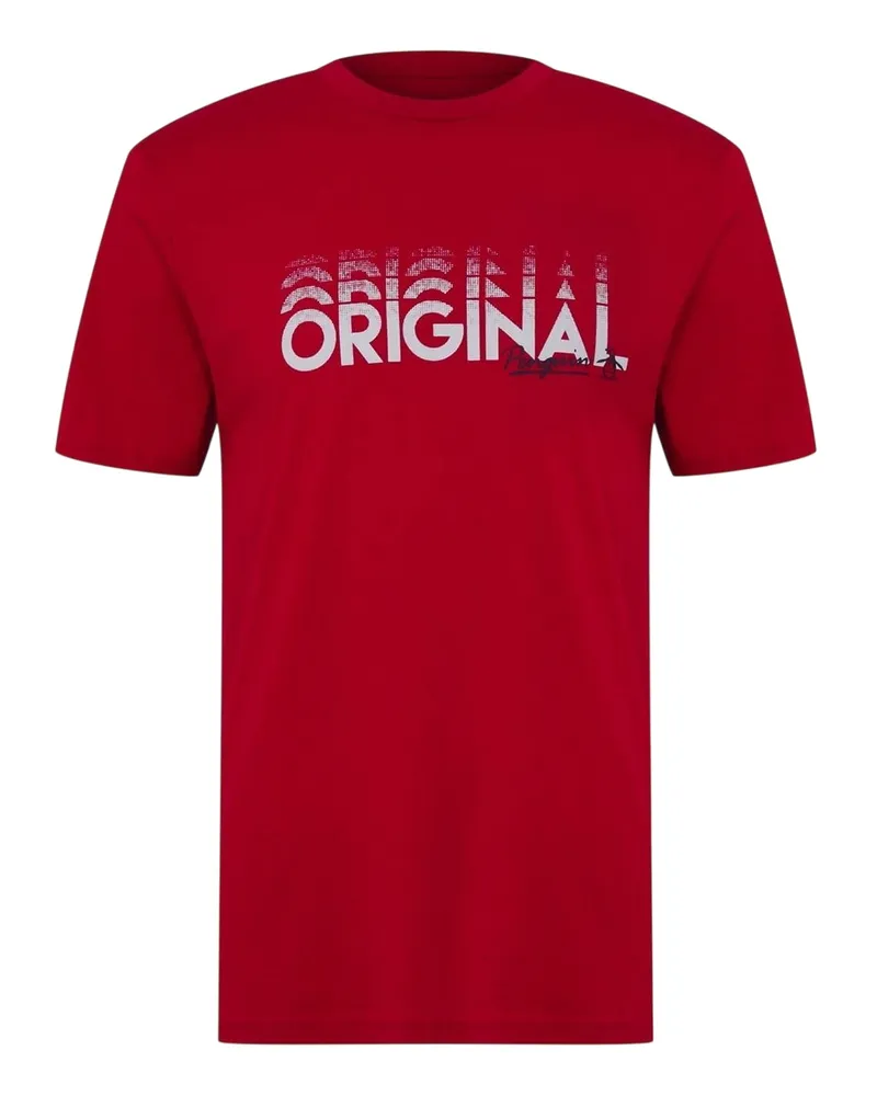 Original Penguin T-Shirt für Herren, Rundhalsausschnitt, Regulär (Salsa Orange
