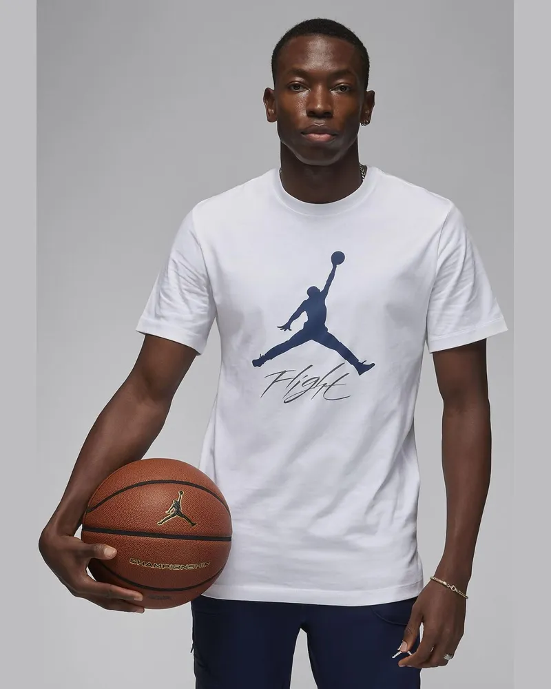 Nike Jordan Jumpman Flight-T-Shirt in Weiß Weiß