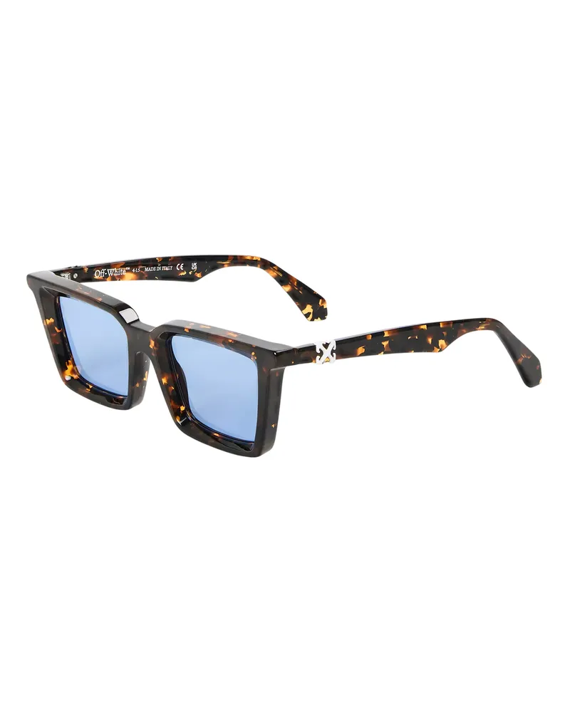 OFF-WHITE Off White - "Dalton" Quadratisch-Sonnenbrille für Herren/Damen Unisex (Blau Blau