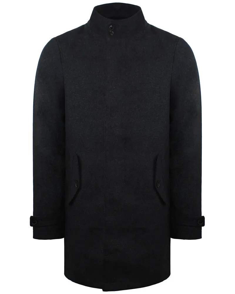 Ben Sherman Schlichter Herrenmantel, lang - Anthrazit Anthrazit