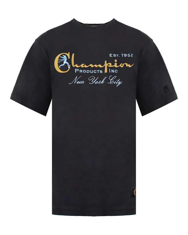 Champion Archive Herren-T-Shirt - Schwarz Schwarz