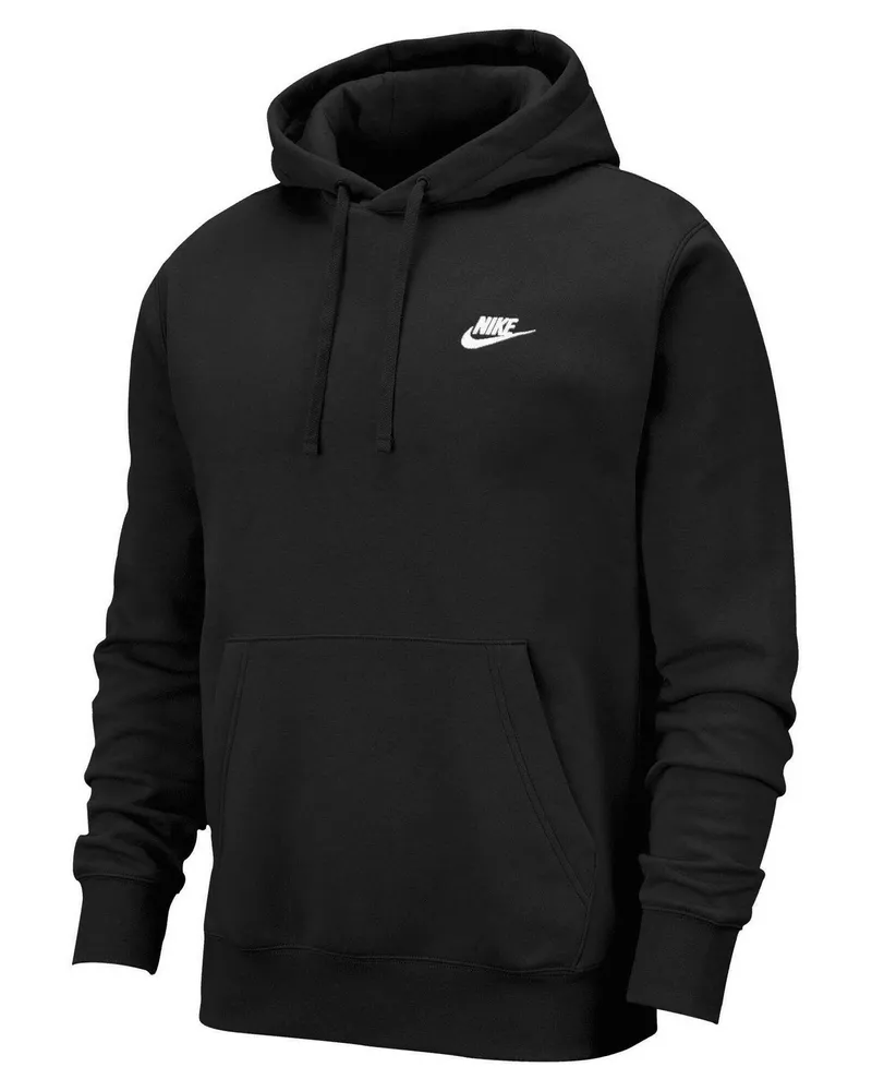 Nike Sportswear Club" Kapuzenpullover für Herren/Damen Unisex (Schwarz/Weiß Schwarz