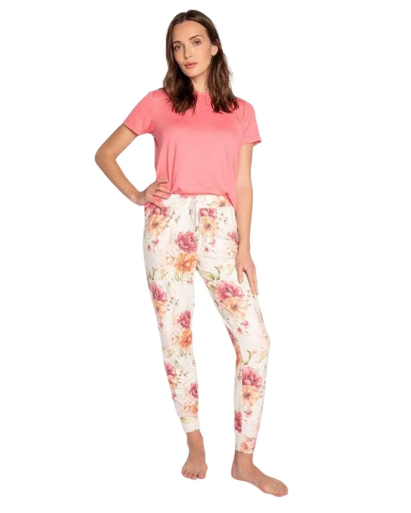 P.J. Salvage Schlafanzughose für Damen (Beige Beige