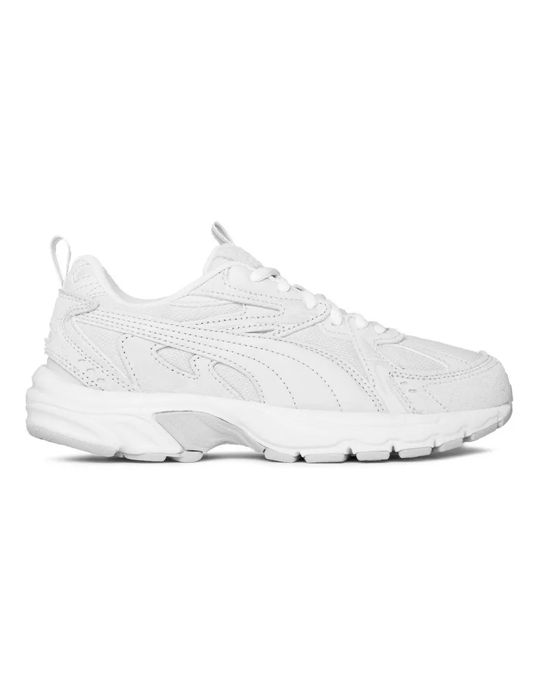Puma Milenio" Tech-Design Sneaker für Herren, Leder, niedrig geschnitten (Grau Grau