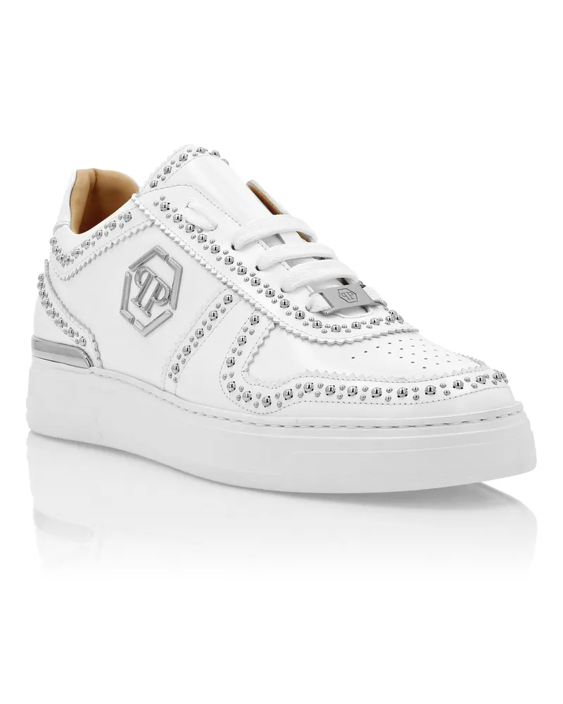 Philipp Plein Lo-Top Turnschuhe Weiß
