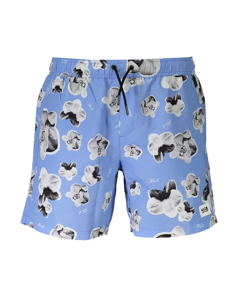 Karl Lagerfeld Azzurro Badeboxer aus Polyester für Herren - Blau Blau
