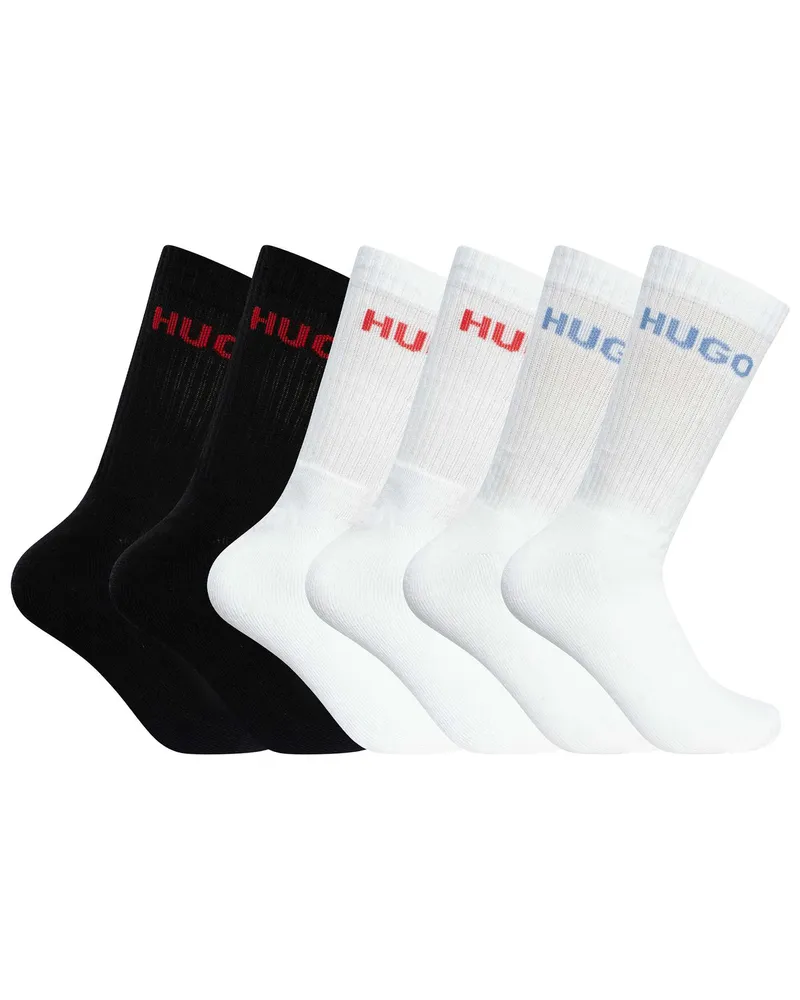 HUGO BOSS 6er-Pack Viertelstrümpfe für Damen - Mehrfarbig Mehrfarbig