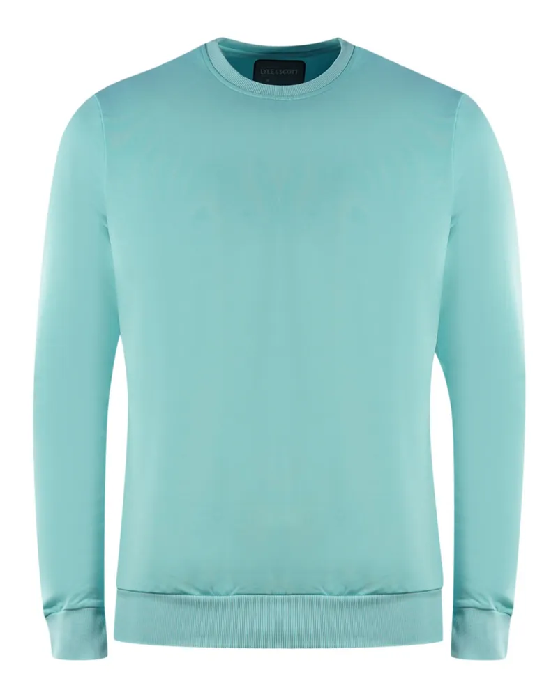 Lyle & Scott Golf Tech Rundhalsausschnitt Pale Marine Pullover Blau