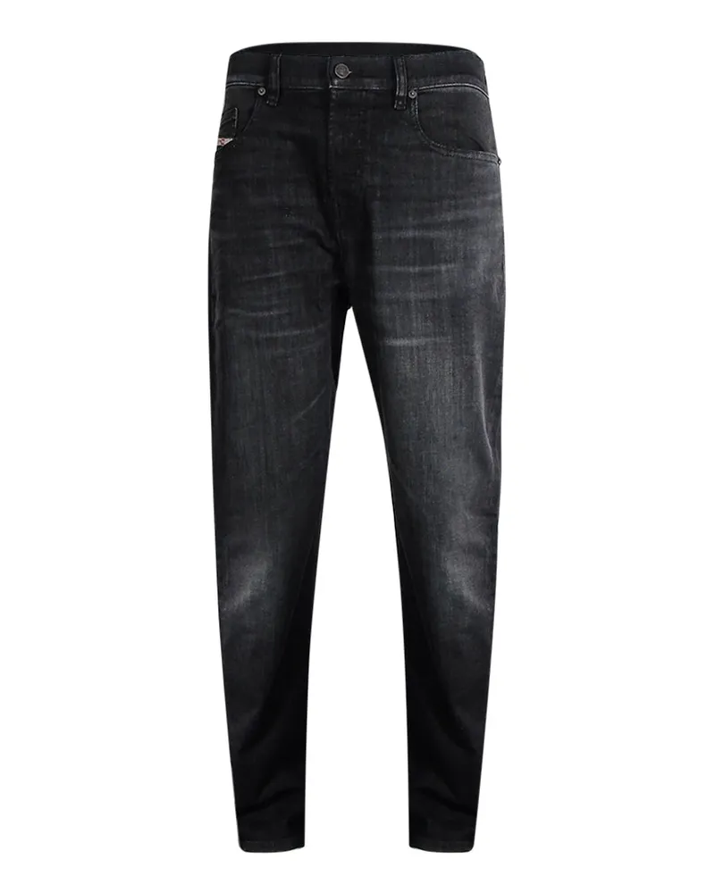 Diesel 1979 - Sleeker - Schwarze Jeanshose Mit Verblichenem Muster Schwarz