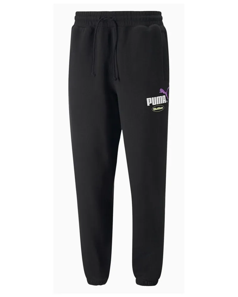 Puma x Butterwaren schwarze Stretch Taille Herren Hose 532443 01 Schwarz