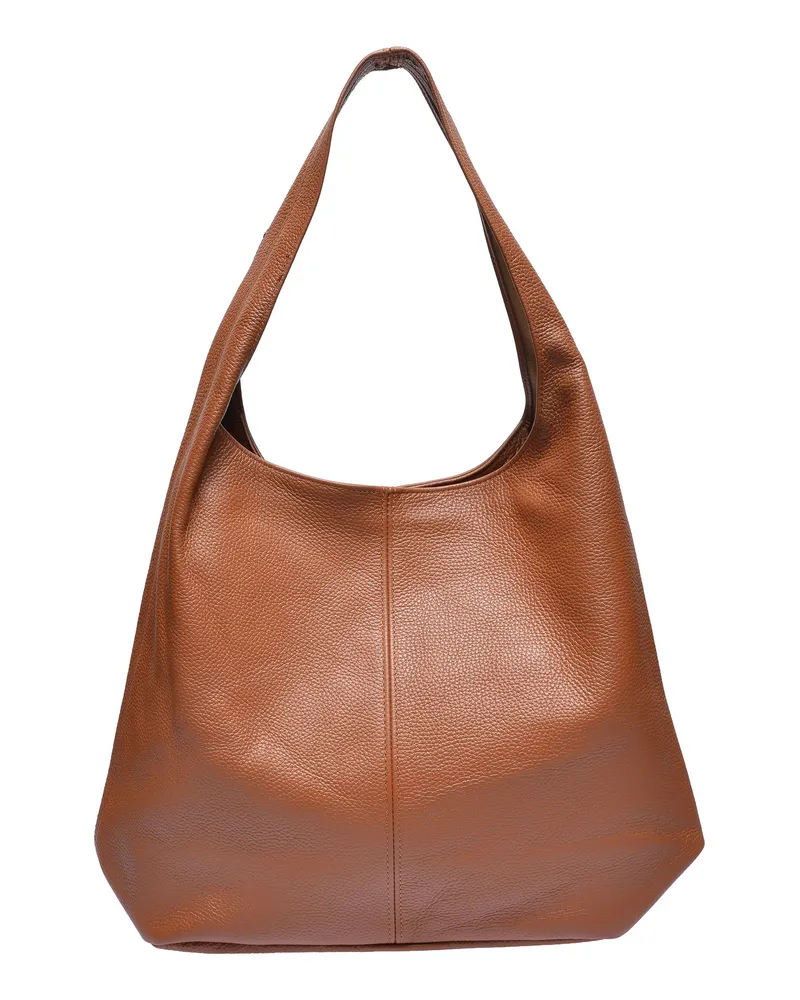 Anna Luchini Braun Rindsledertasche Braun