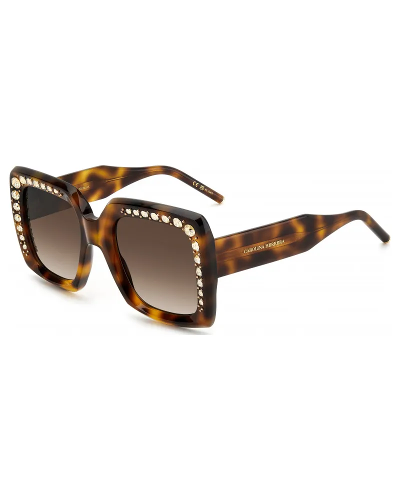 Carolina Herrera New York HER 0178 S 53 WR9 Sonnenbrille Braun