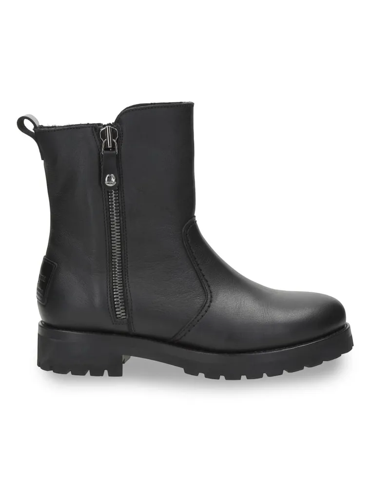 Panama Jack Damen Fabi Igloo B1 Schwarze wasserdichte Lederstiefeletten Schwarz