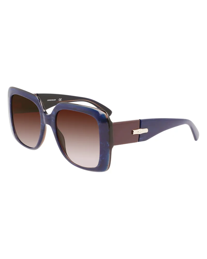 Longchamp Damen-Sonnenbrillen 53/20/140 mm Acetat Blau