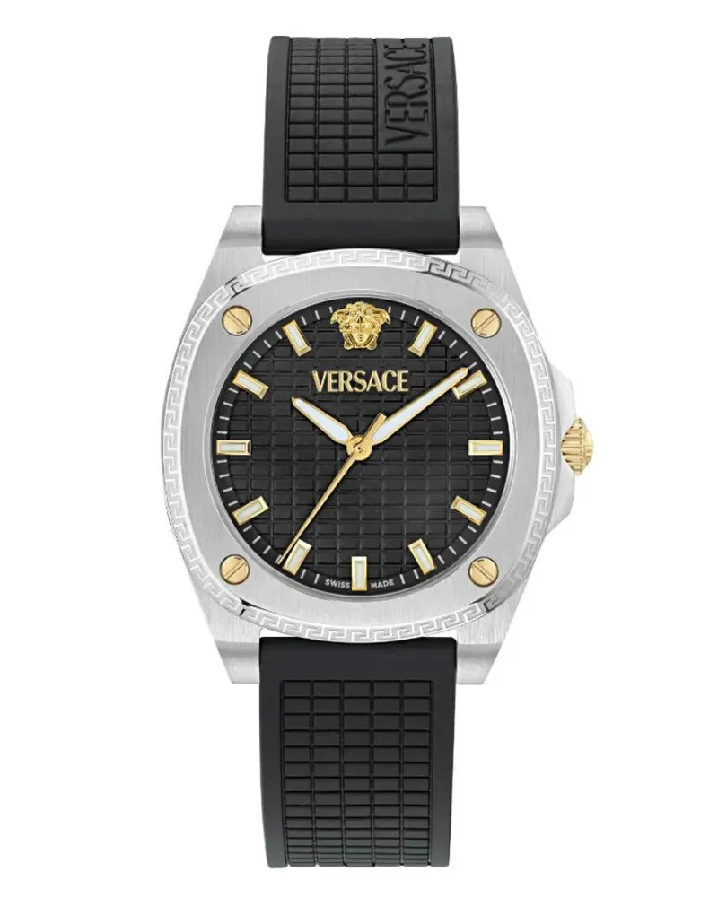 Versace Greca Pulse Schwarz Damen Armbanduhr VE5H00126 Schwarz