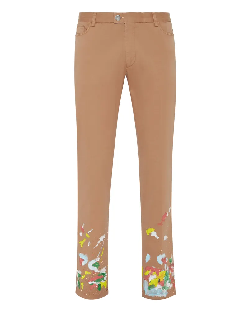 Philipp Plein Chino Hose Beige