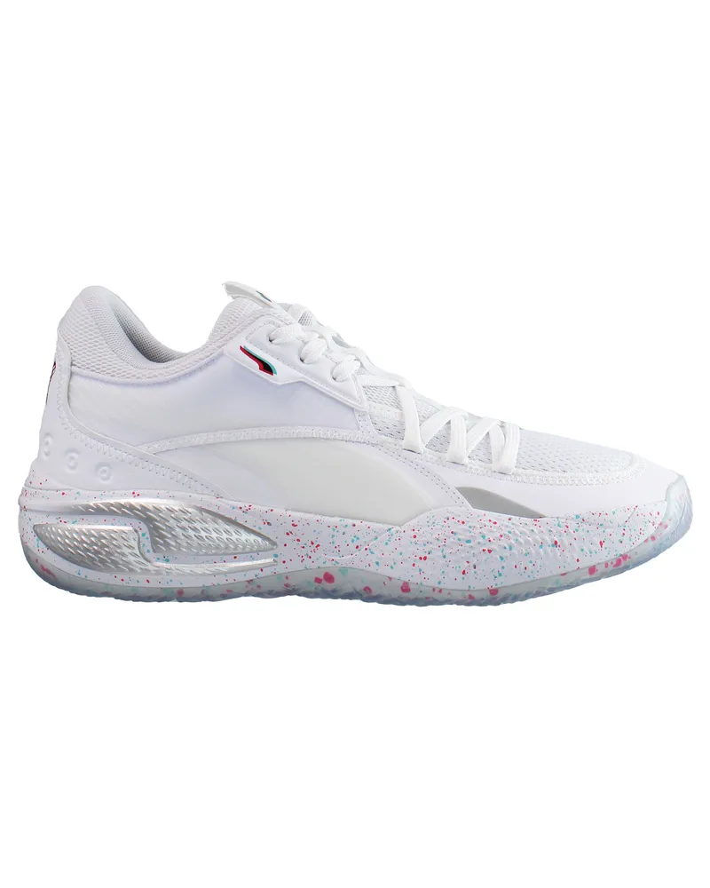Puma Court Rider Tiktok Mens White Trainer Weiß