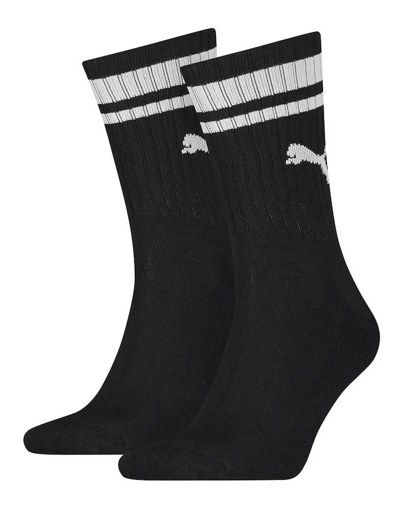 Puma Chaussettes HERITAGE - Adulte (Noir / Blanc Schwarz