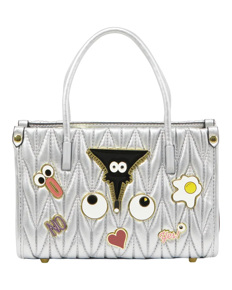 My Mo Handtasche Handtasche Frauen Silber Silber