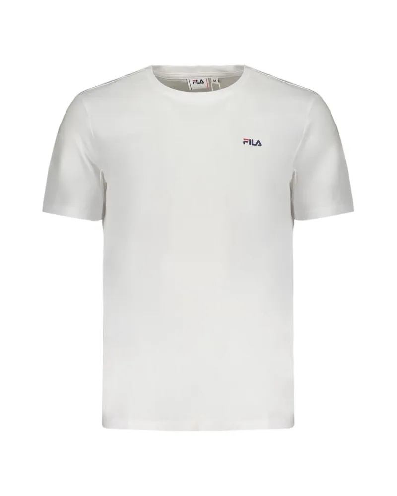 Fila Klassisches Logo T-Shirt mit kurzen Ärmeln Weiß