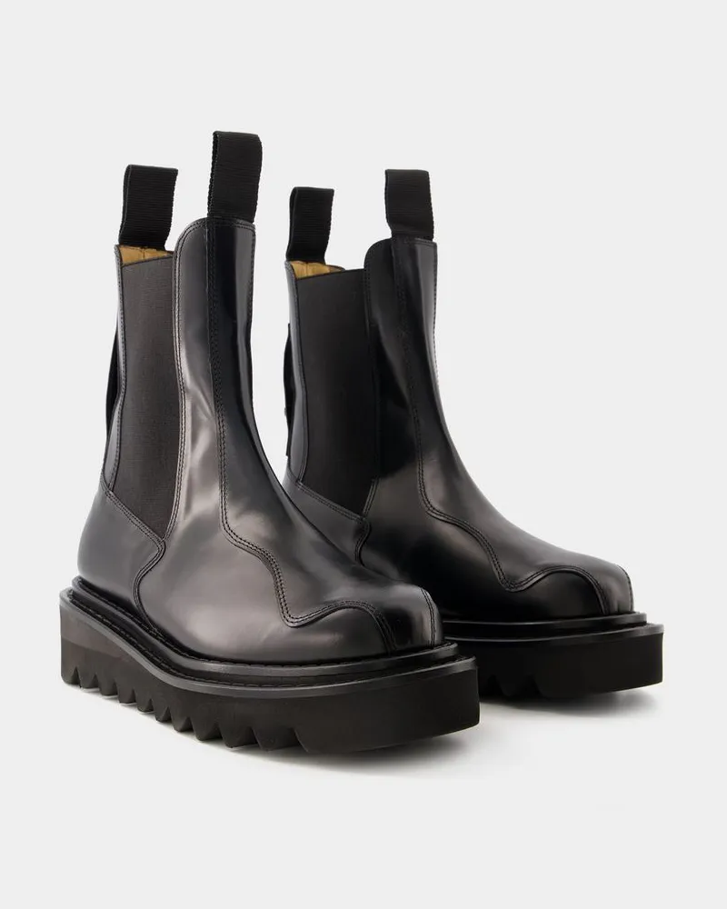 Toga Stiefel Aj1146 -  - Leder - Schwarz Schwarz