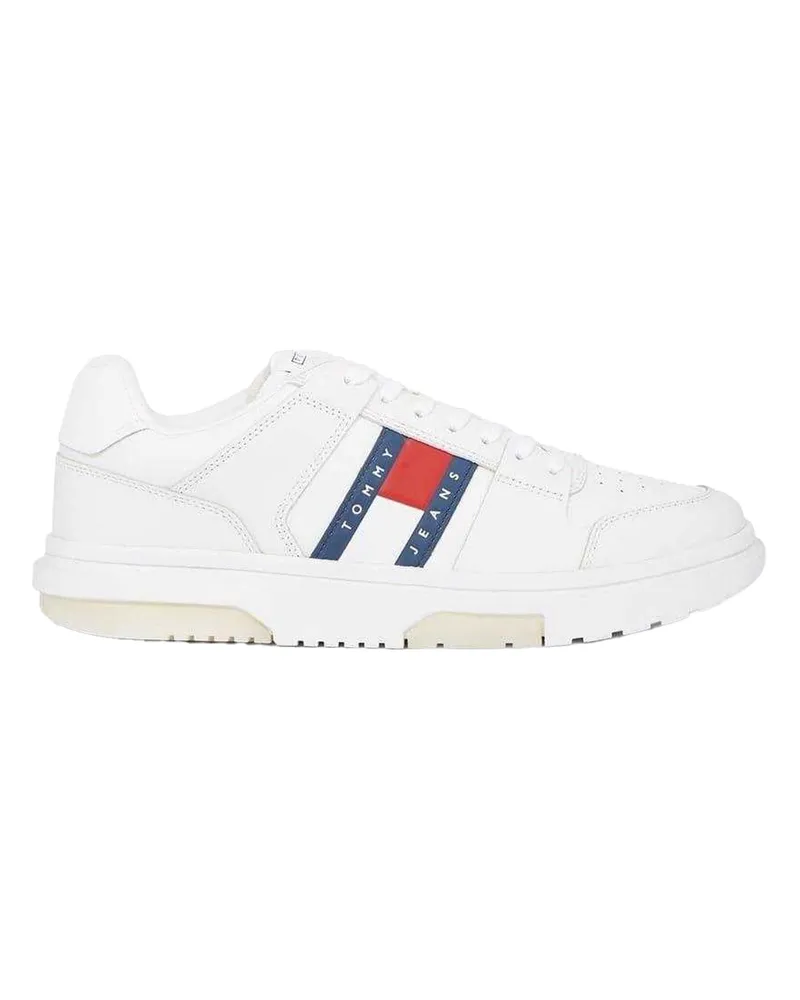 Tommy Hilfiger Sneaker für Herren, Leder (Weiß Weiß